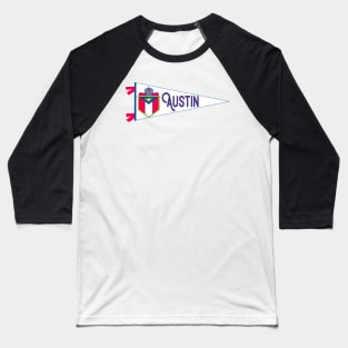 Austin Flag Pennant Baseball T-Shirt